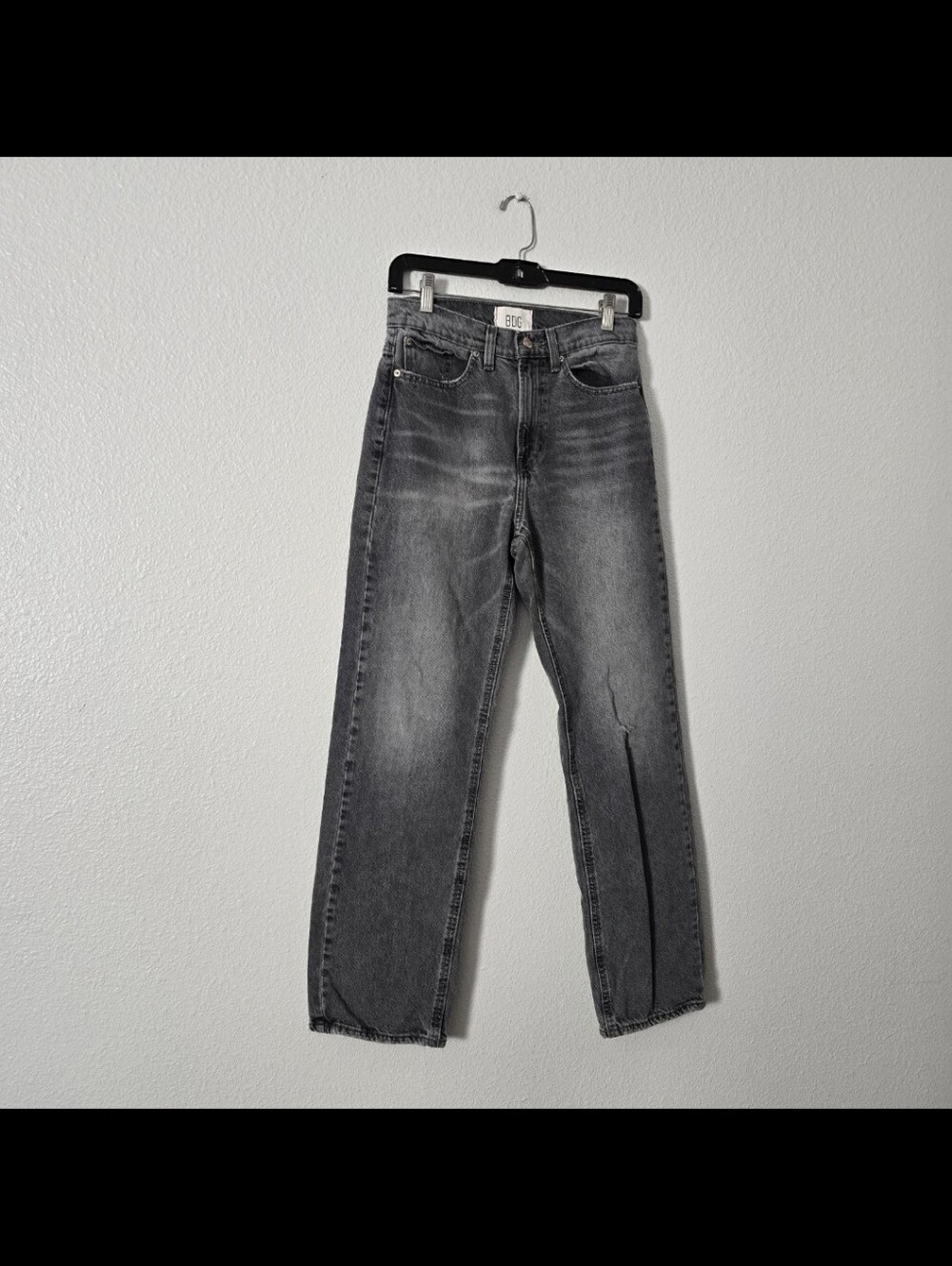 Womens Urban Outfitters  Gray Straight-Leg Jeans  Cowboy Jran Sz 26